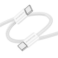 USB kabelis Borofone BX104 USB-C to USB-C 60W 1.0m white 